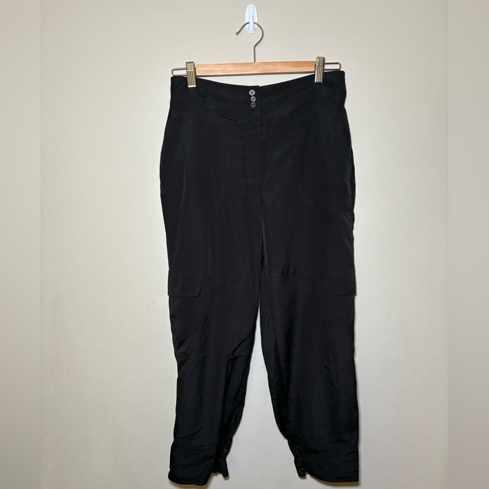 BCBGeneration Size 6 Black Cargo Mid - Rise Pants